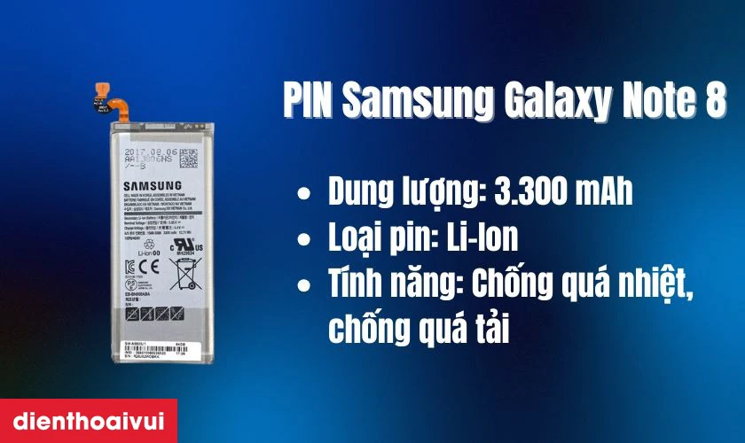 Thay pin Samsung Galaxy Note 8