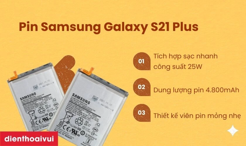 Giới thiệu pin điện thoại Samsung Galaxy S21 Plus