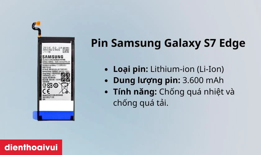 Thay pin Samsung Galaxy S7 Edge