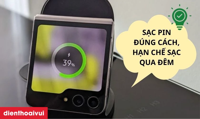 Mẹo k&eacute;o d&agrave;i tuổi thọ pin Samsung Galaxy Z Flip 6