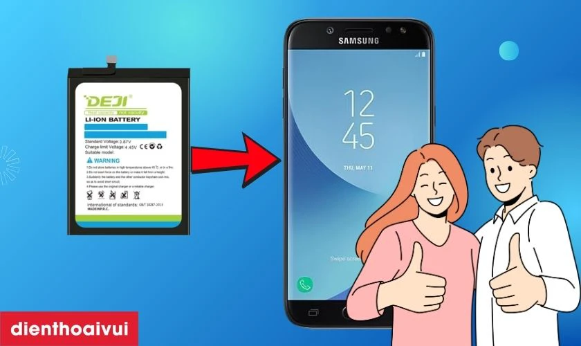 Có nên thay pin Samsung J5 2017 chính hãng Deji không?