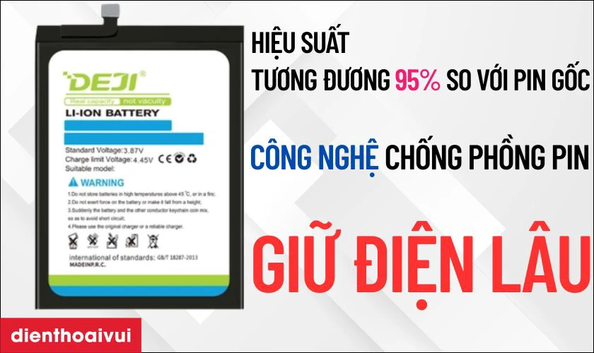 Pin Samsung J5 Prime chính hãng Deji có tốt không?