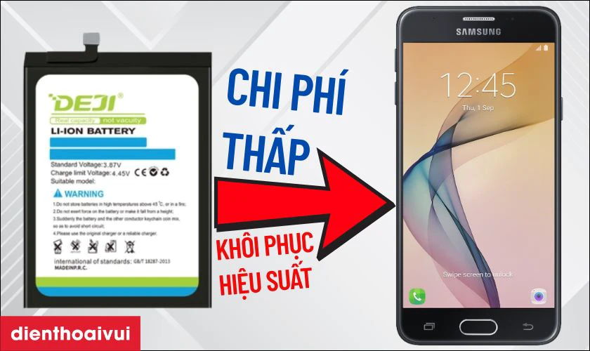 Có nên thay pin J5 Prime chính Deji không?