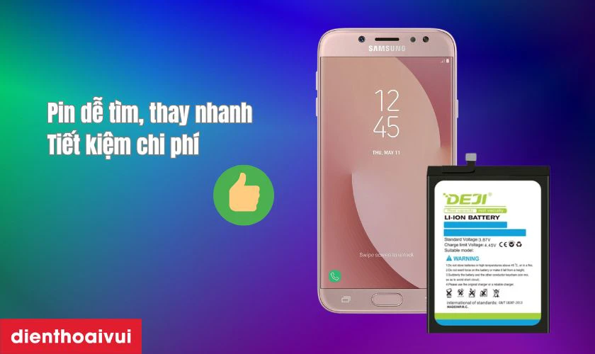 Có nên thay pin Samsung J7 2017 chính hãng Deji không?