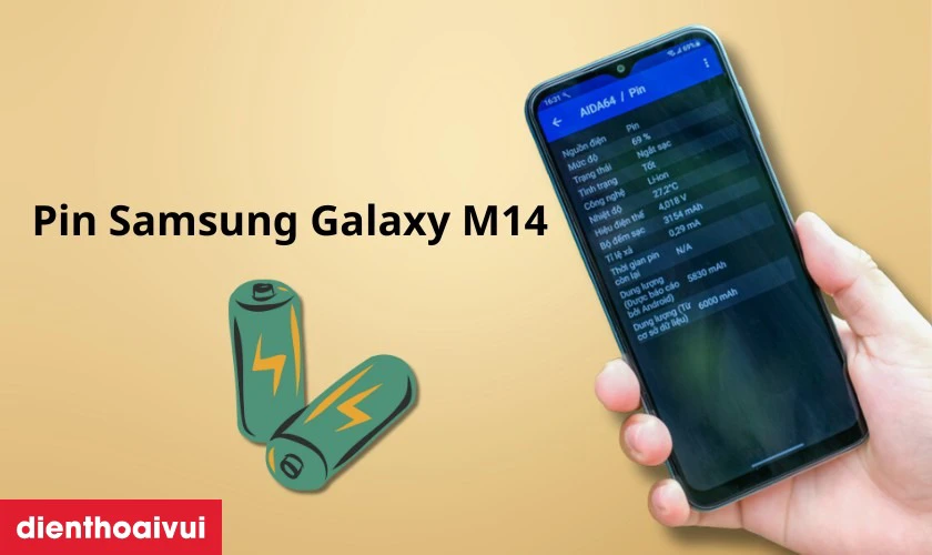 Thay pin Samsung Galaxy M14