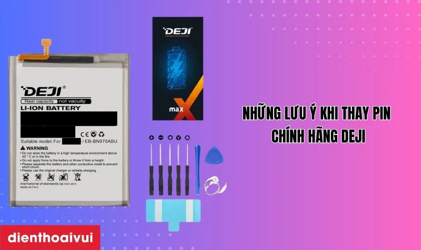 Những lưu &yacute; khi thay pin Samsung S22 Ultra ch&iacute;nh h&atilde;ng Deji