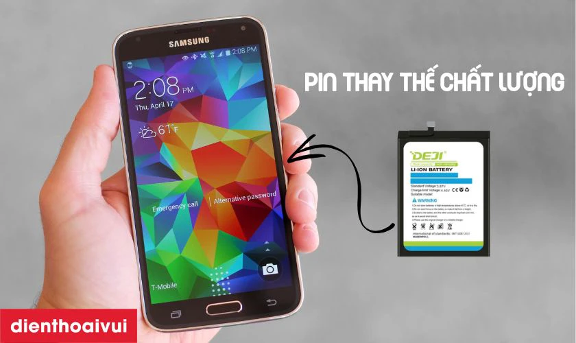 Pin Samsung S5 chính hãng Deji là gì?