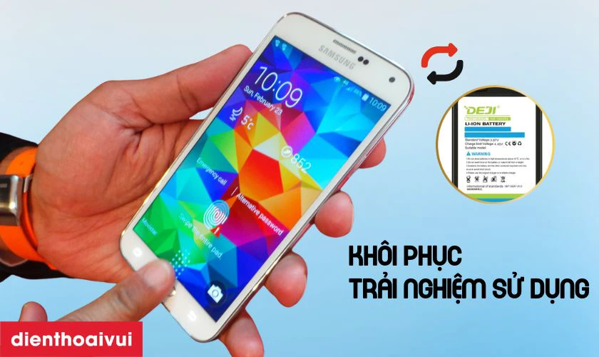 Có nên thay pin Samsung S5 chính hãng Deji không?