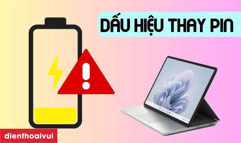 Dấu hiệu cần thay pin Surface 2