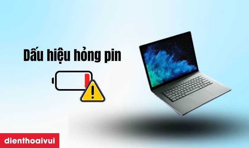 Dấu hiệu cần thay pin Surface Book 1
