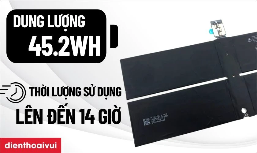 Thông số kỹ thuật chi tiết pin Surface Laptop 1769