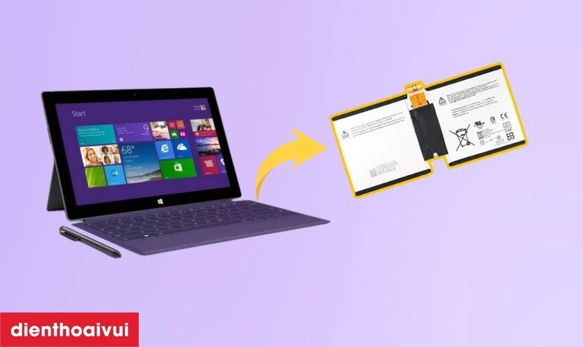 Đặc điểm nổi bật của pin Surface Pro 2