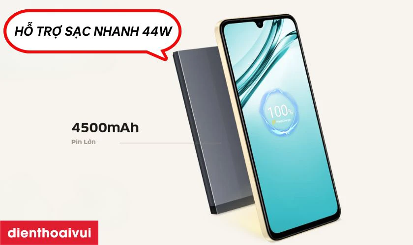 Vivo V25e trang bị vi&ecirc;n pin dung lượng 4.500 mAh