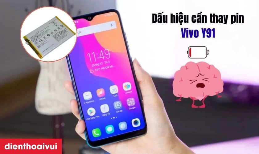 Dấu hiệu cần thay pin Vivo
