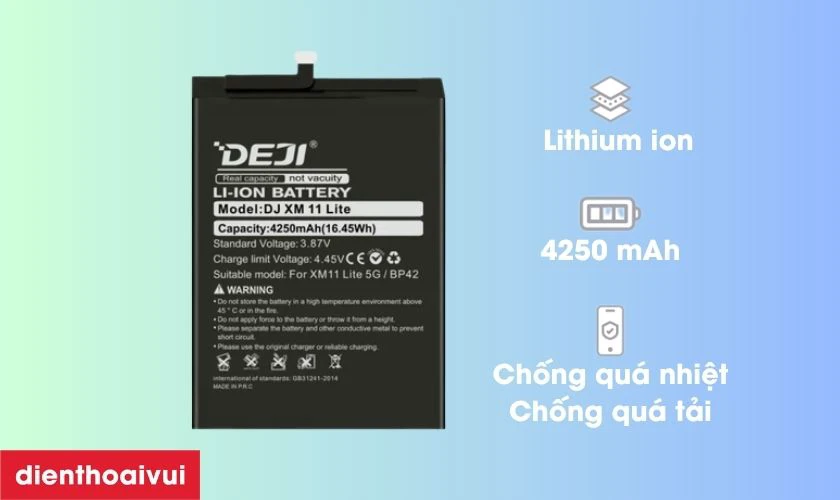 C&oacute; n&ecirc;n thay pin Xiaomi ch&iacute;nh h&atilde;ng Deji kh&ocirc;ng?