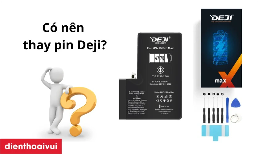 Có nên thay pin Xiaomi Mi 8 chính hãng Deji không?