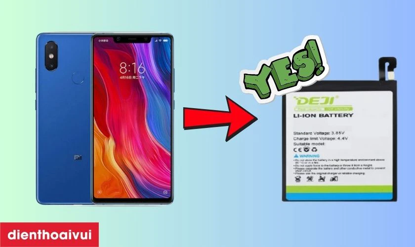 Có nên thay pin Xiaomi Mi 8 SE chính hãng Deji không?