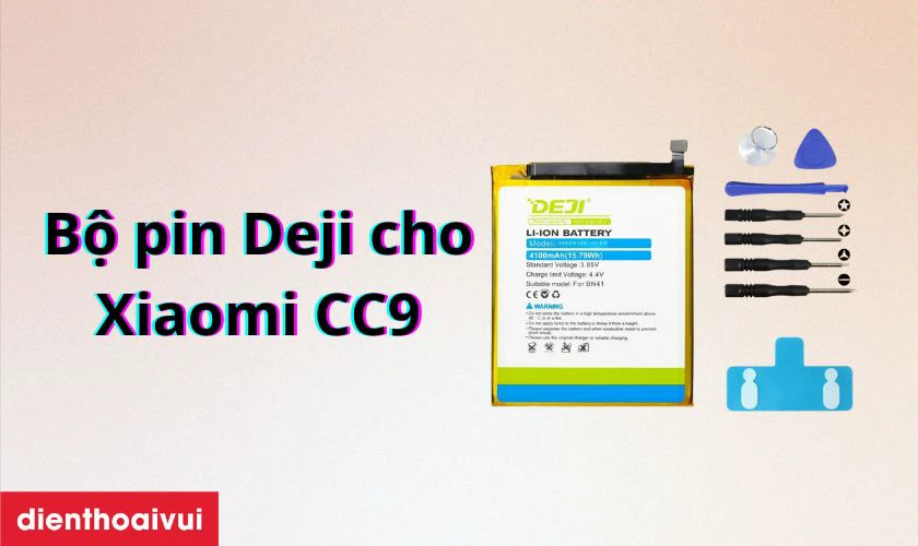 Pin chính hãng Deji thay cho Xiaomi Mi CC9 là gì?