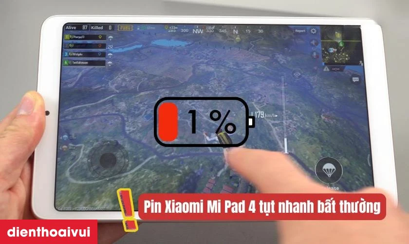 Trường hợp n&agrave;o cần thay pin Xiaomi Mi Pad 4?