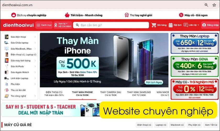 Tiêu chí lựa chọn địa chỉ thay pin Xiaomi quận 1
