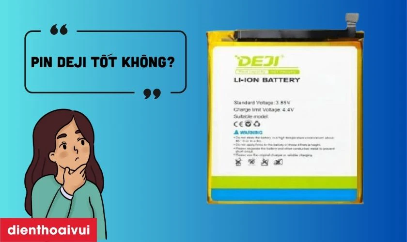 Pin chính hãng Deji thay cho Xiaomi Redmi Note 10 4G có tốt không?