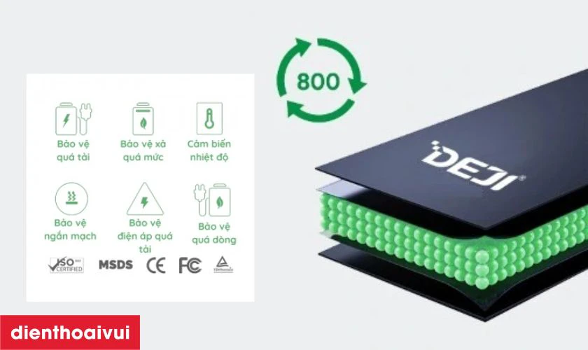 Pin chính hãng Deji thay cho Xiaomi Redmi Note 9S có tốt không?