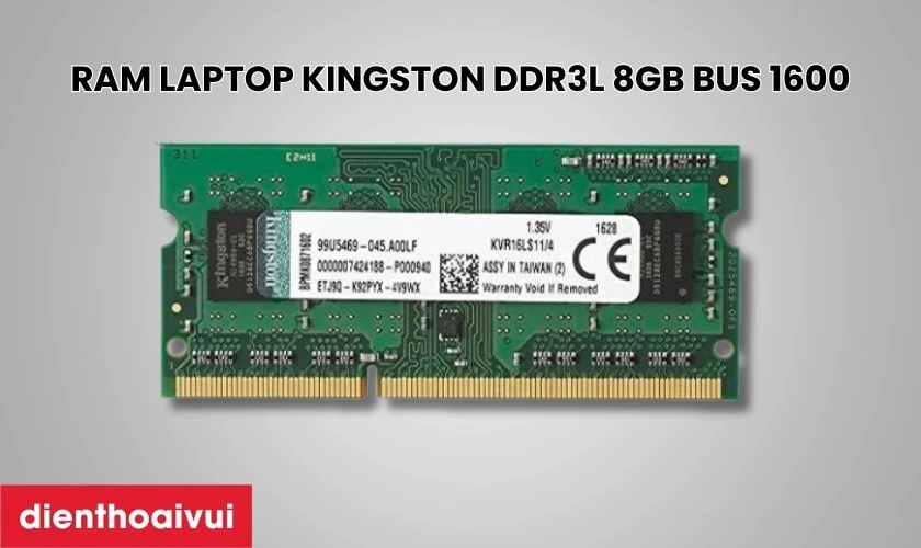 Thay RAM dòng Kingston DDR3L 8GB Bus 1600