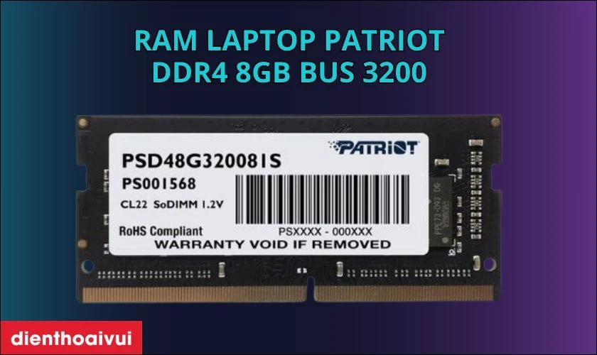 RAM laptop Patriot DDR4 8GB BUS 3200