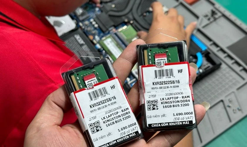 Thay RAM laptop quận 12
