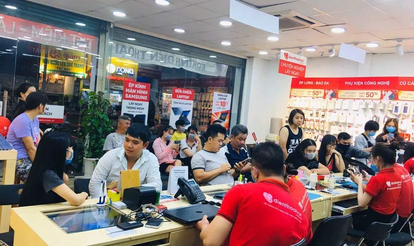 Cửa hàng sửa điện thoại tại quận Tân Phú