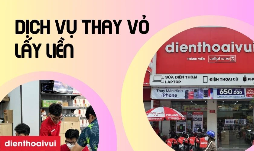 Chính sách bảo hành rõ ràng sau thay sửa.