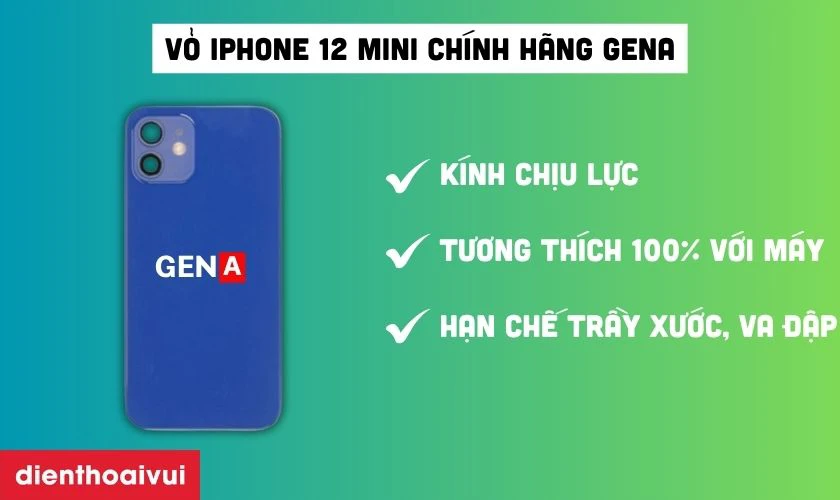 Vỏ GENA chính hãng thay cho iPhone 12 Mini có tốt không?