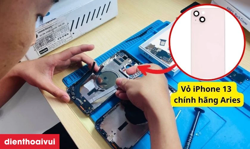 Thay vỏ iPhone 13 chính hãng Aries là gì