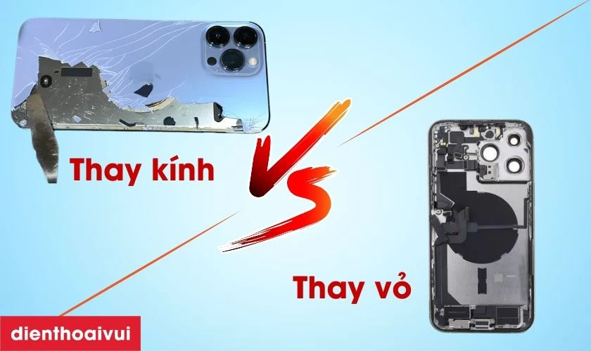 Thay mặt kính lưng và thay vỏ iPhone 13 Pro có gì khác nhau?