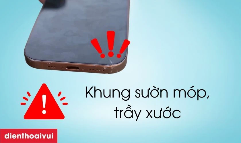 Vỏ iPhone 16 Pro Max bị nứt, trầy xước nhiều