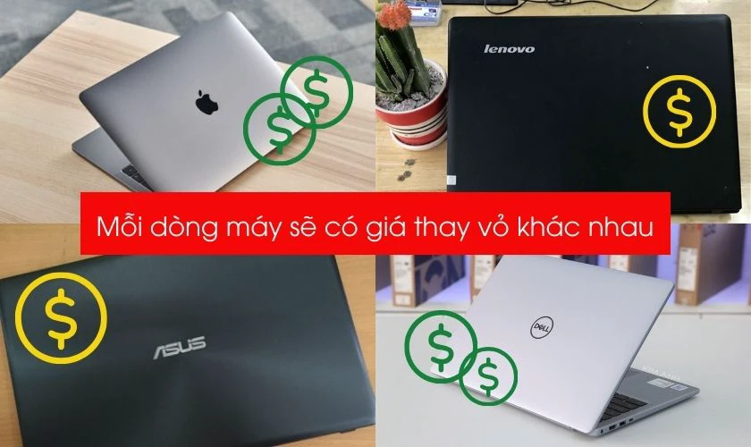 Yếu tố ảnh hưởng đến giá thay vỏ laptop quận Tân Bình