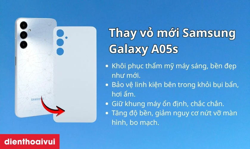 C&oacute; n&ecirc;n thay vỏ mới cho Samsung Galaxy A05s kh&ocirc;ng?