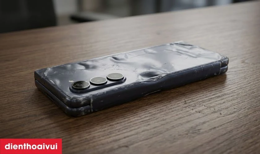 Vỏ ngo&agrave;i đ&atilde; bị m&oacute;p m&eacute;o