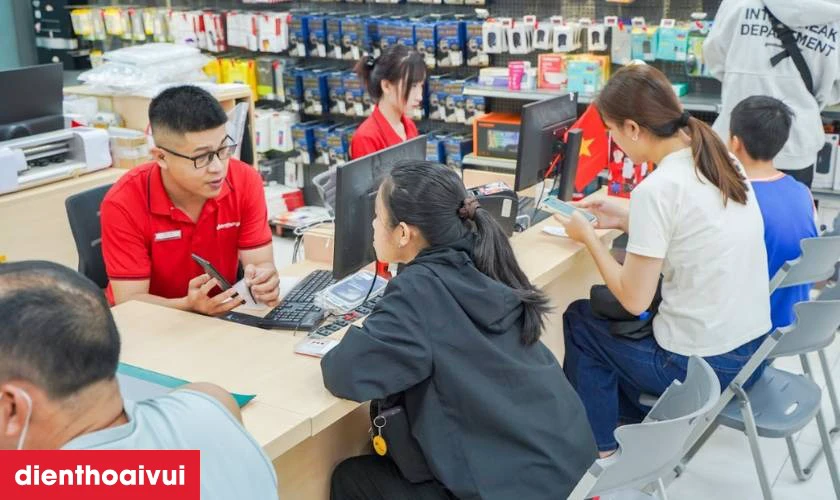 Quy tr&igrave;nh thay vỏ Vivo Y16 uy t&iacute;n tại Điện Thoại Vui