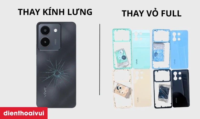 Thay vỏ Vivo Y36 bao gồm những g&igrave;?