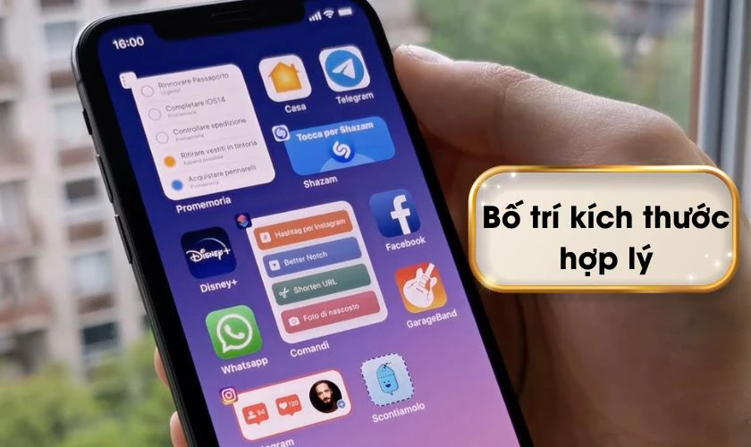 Lưu ý khi thêm Widget cho iPhone iOS 18.7
