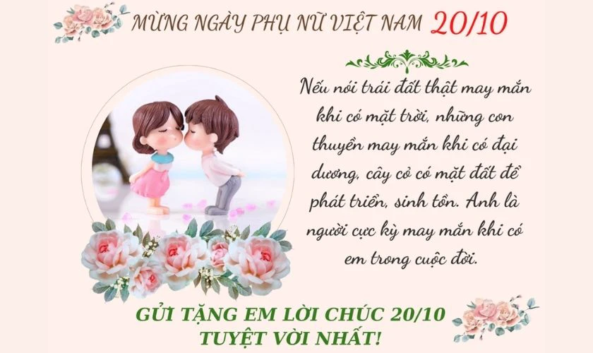 Mẫu tặng vợ lãng mạn