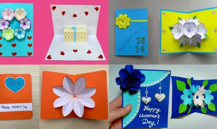 Mẫu thiệp 20/10 handmade đáng yêu dễ làm