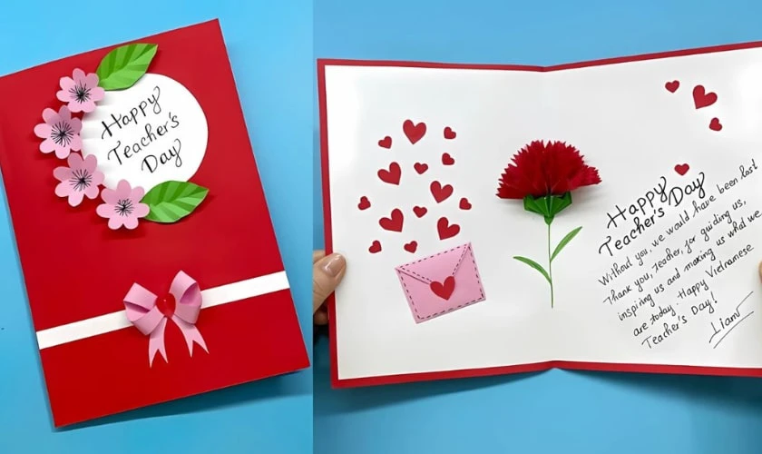 Thiệp 20/11 dơn giản