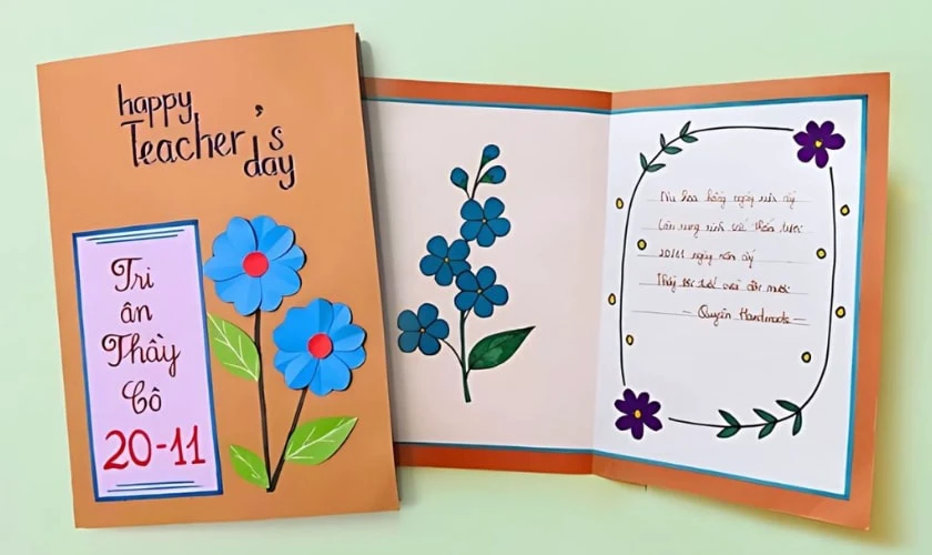 Thiệp chúc mừng 20/11 dành tặng thầy cô