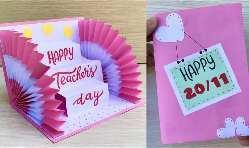 Mẫu thiệp 20/11 3D