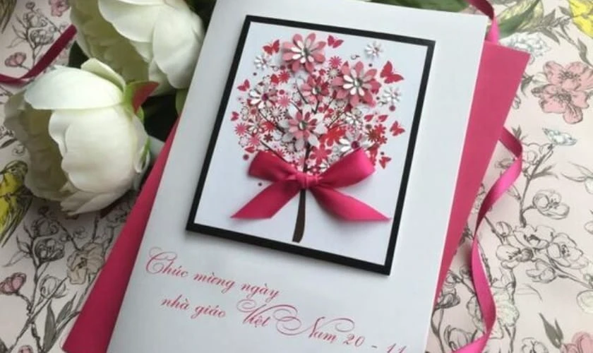 Thiệp tặng thầy cô mới