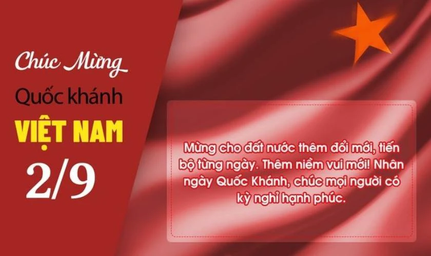 Thiệp chúc mừng 2/9 3D đẹp nhất