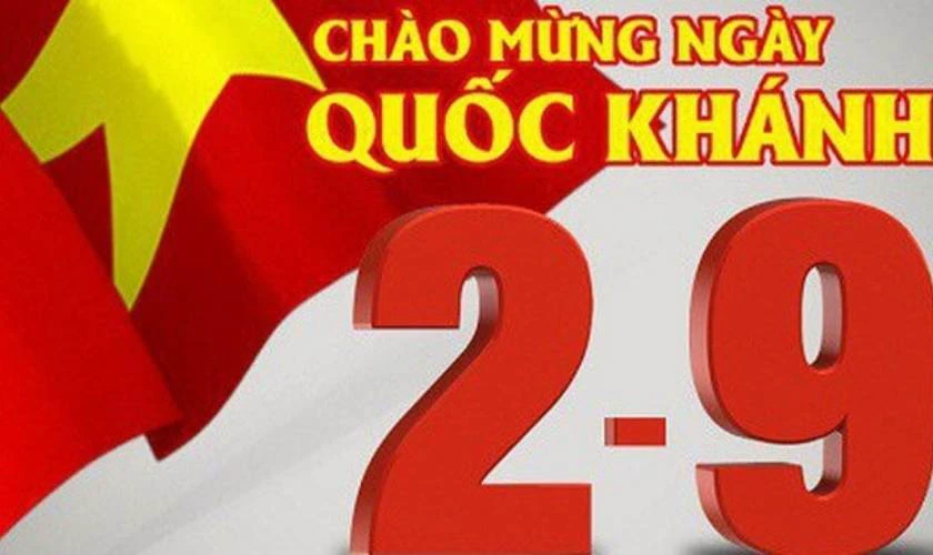 Thiệp chúc mừng 2/9 3D đẹp