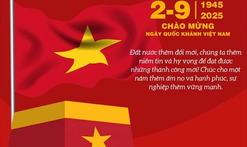 Thiệp chúc mừng Full HD, miễn phí, đẹp nhất lễ Quốc Khánh 2025
